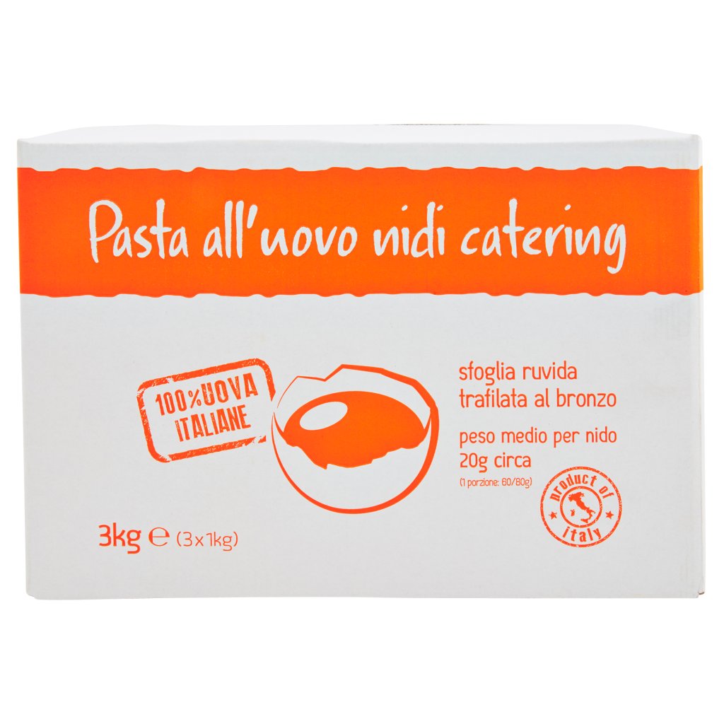 le Mantovanelle Pasta all'Uovo Nidi Catering Pappardelle 7  3 x 1 Kg