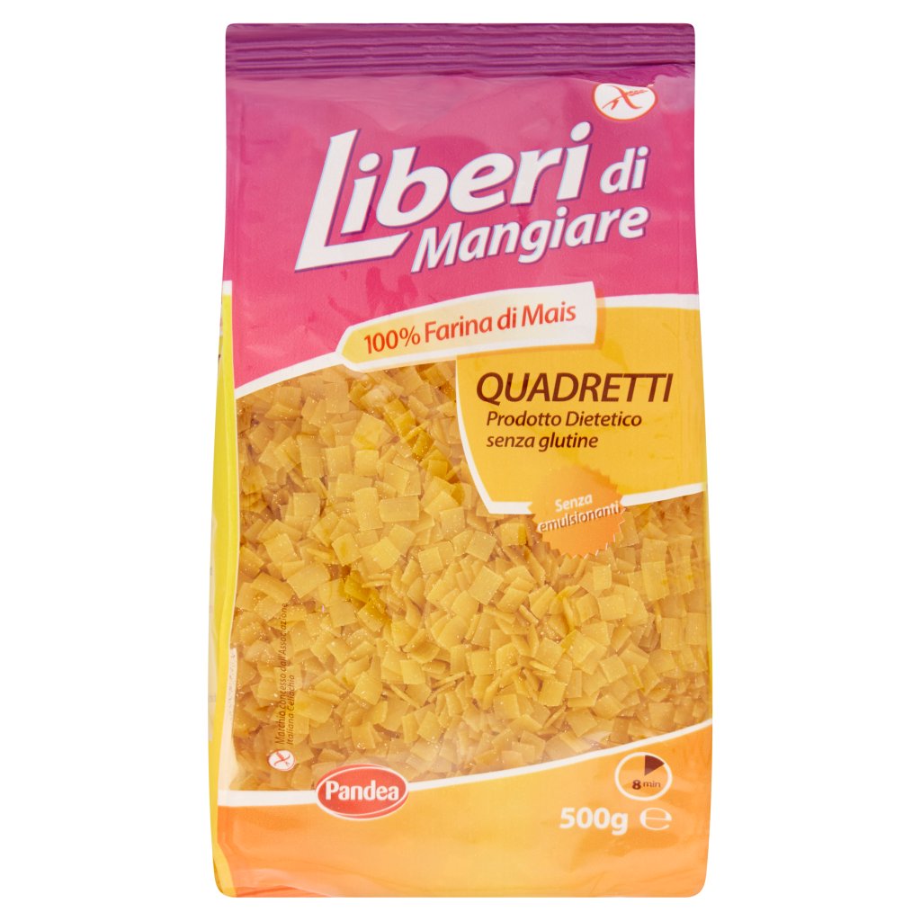 Liberi di Mangiare 100% Farina di Mais Quadretti