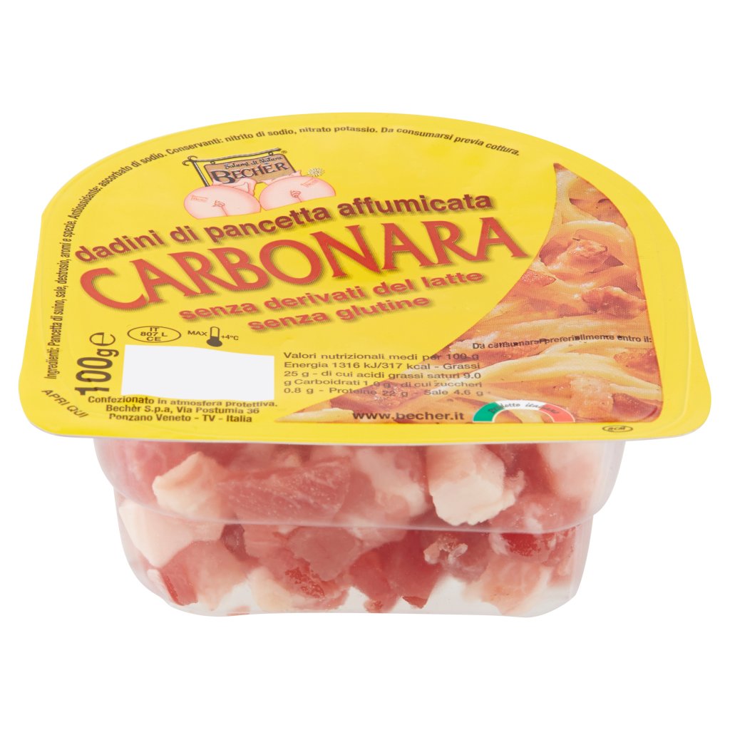 Bechèr Dadini di Pancetta Affumicata Carbonara