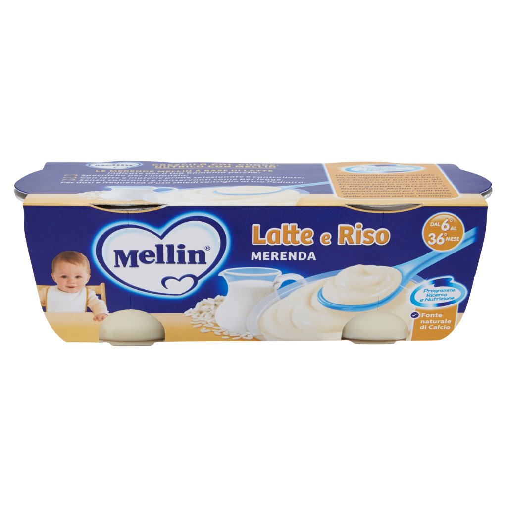 Mellin Latte e Riso Merenda 2 x 130 g