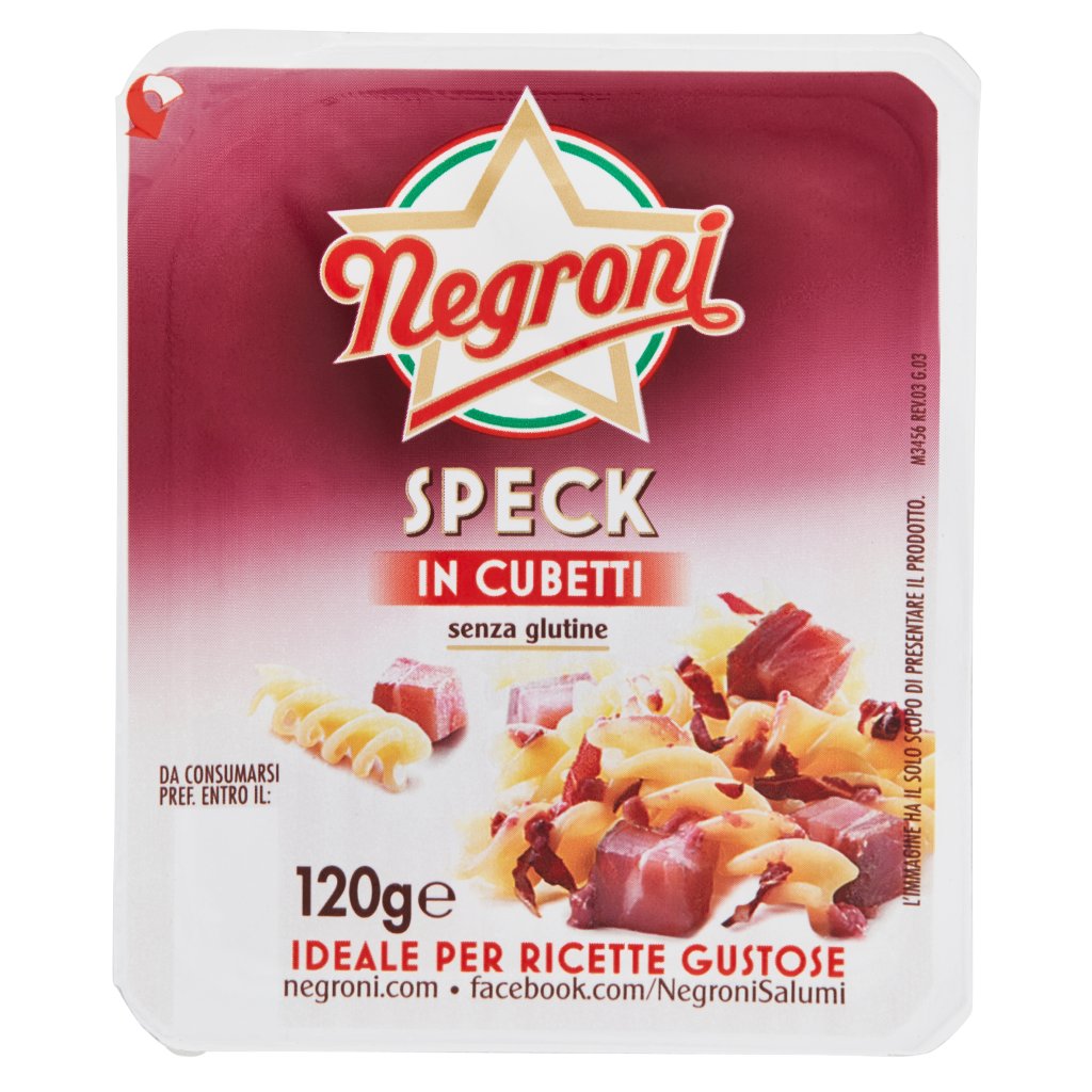 Negroni Speck in Cubetti