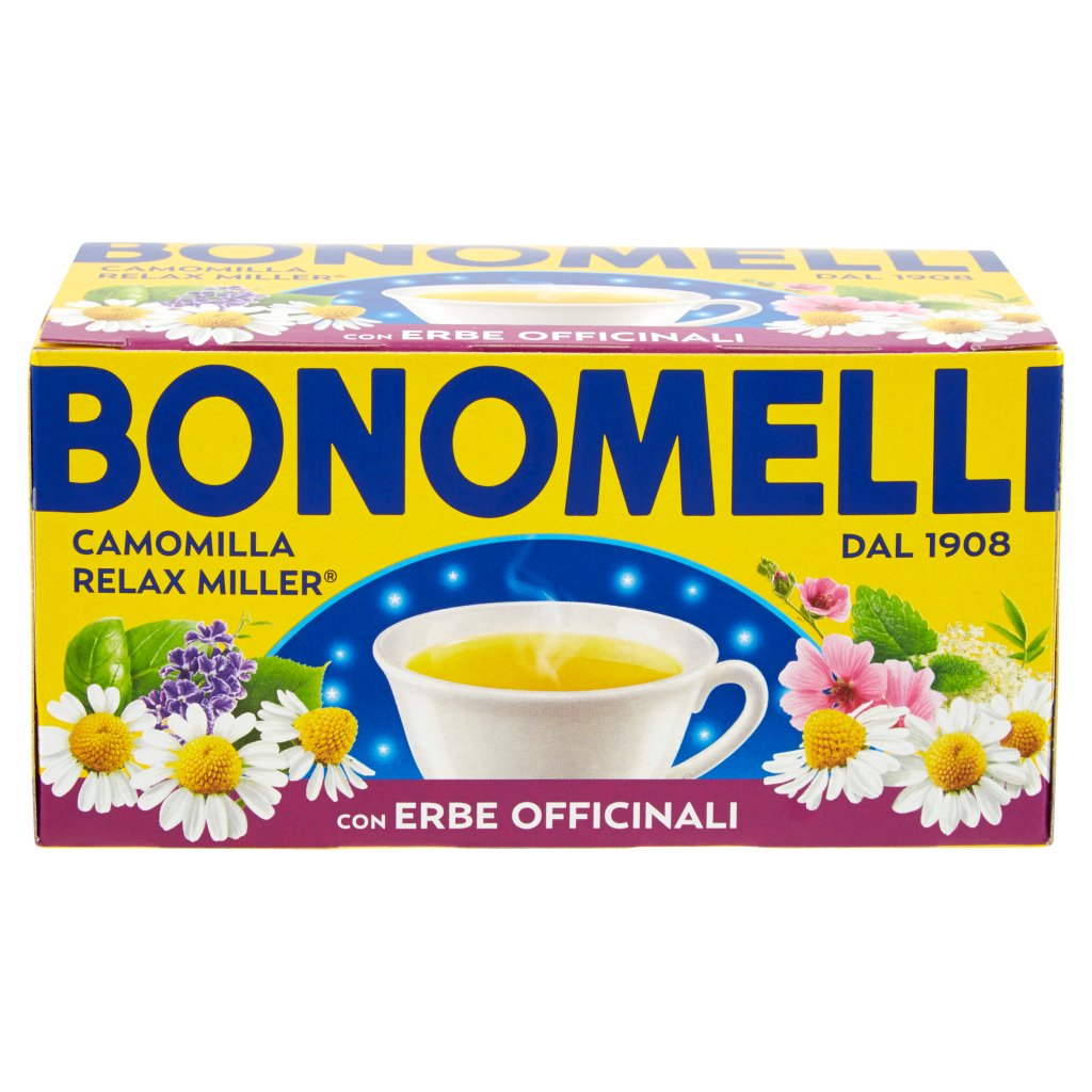 Bonomelli Camomilla Relax Miller con Erbe Officinali 15 Filtri