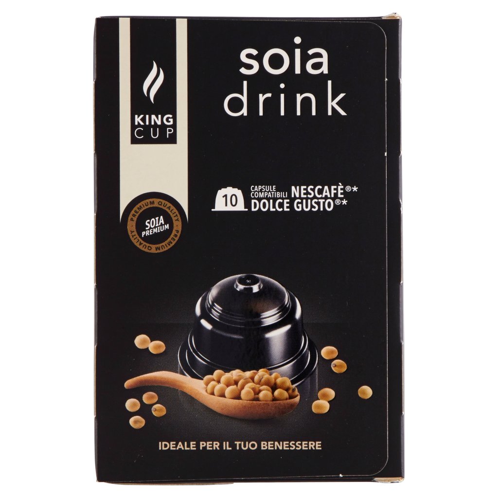 King Cup Soia Drink Capsule Compatibili Nescafè* Dolce Gusto*