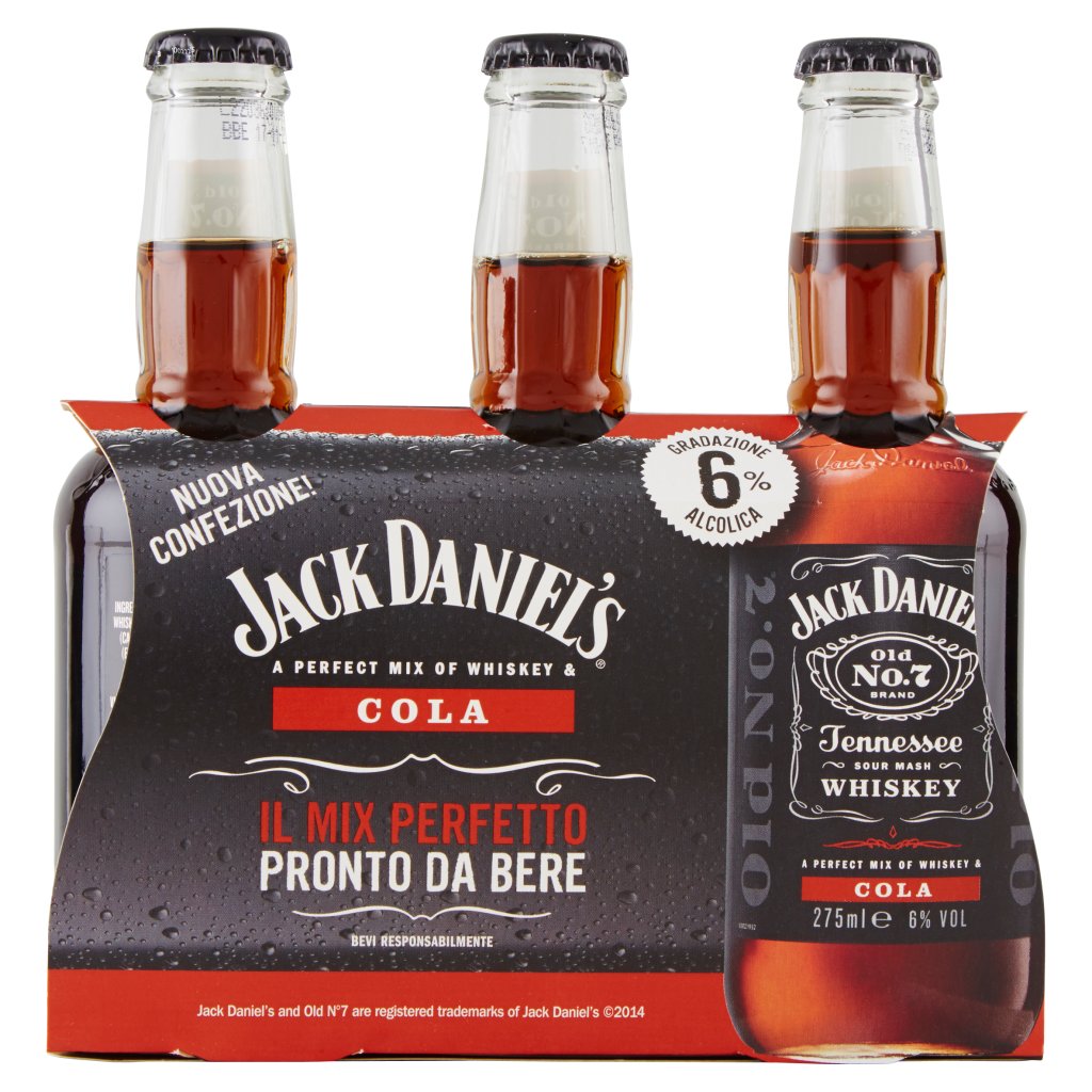 Jack Daniel's & Cola 3 x 27,5cl