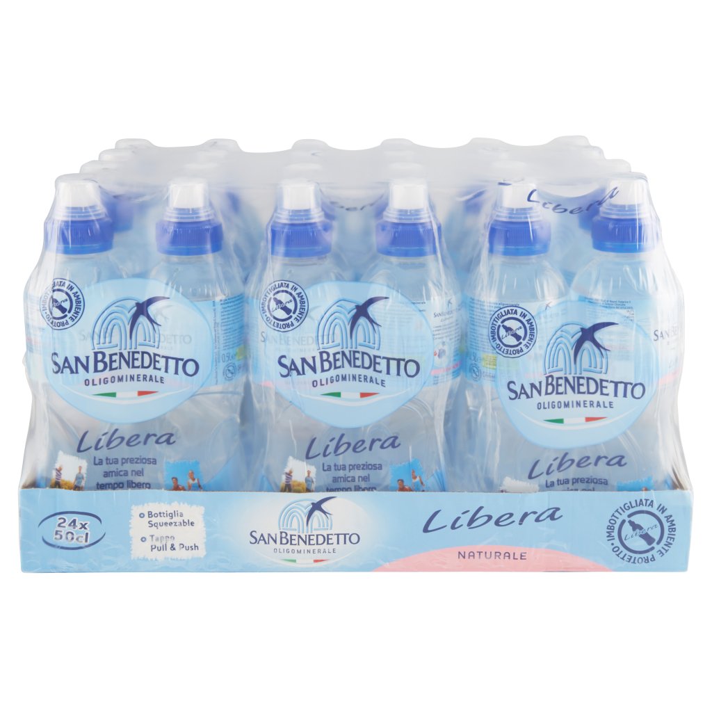 San Benedetto Acqua Minerale  Benedicta Libera Pull&push Naturale 0,5l (6x4)