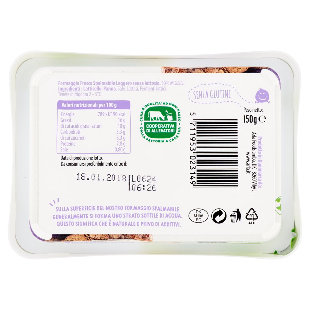 Arla senza Lattosio Formaggio Fresco Spalmabile Supermercato24