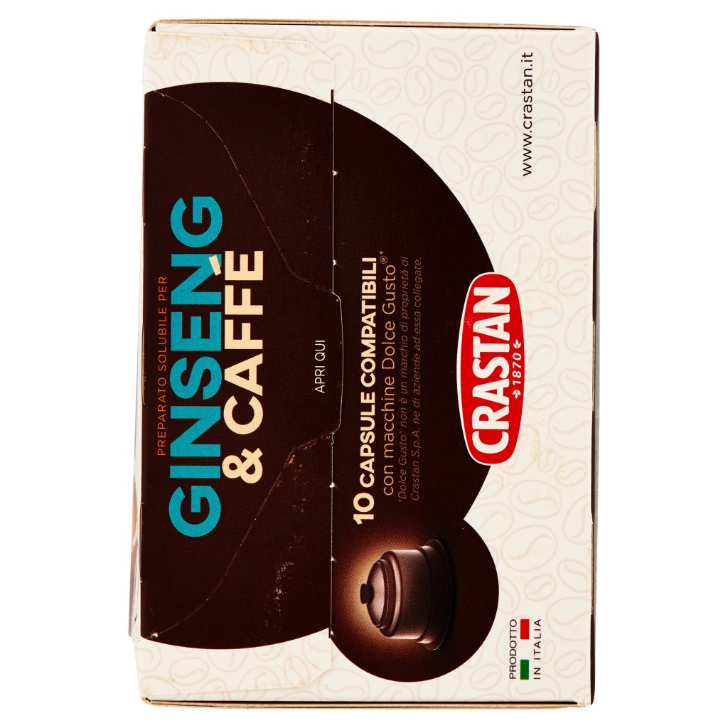 Crastan Ginseng & Caffè Capsule Compatibili con Macchine Dolce Gusto* 10 x  10 g