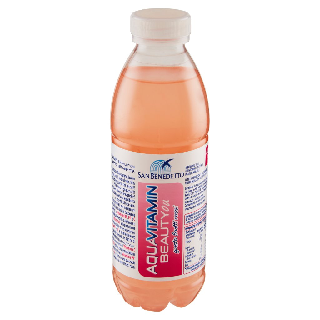San Benedetto Aquavitamin Beautyou Gusto Frutti Rossi 