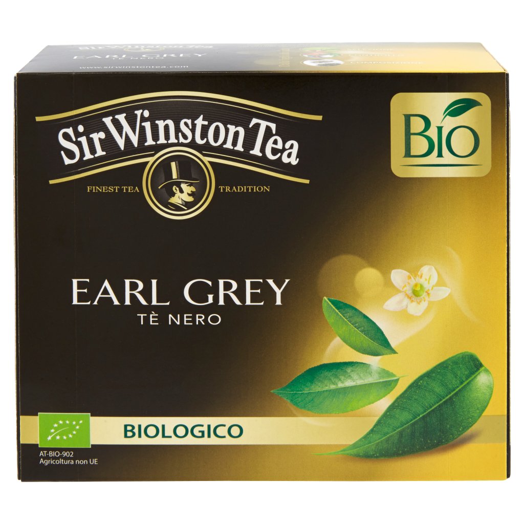 Sir Winston Tea Bio Earl Grey Biologico 40 x 1,75 g