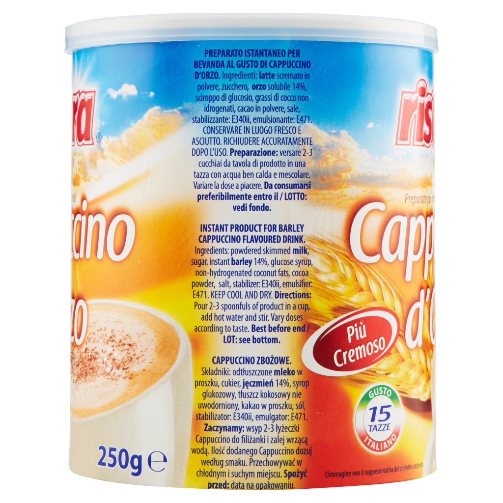 RISTORA CAPPUCCINO D'ORZO 250G