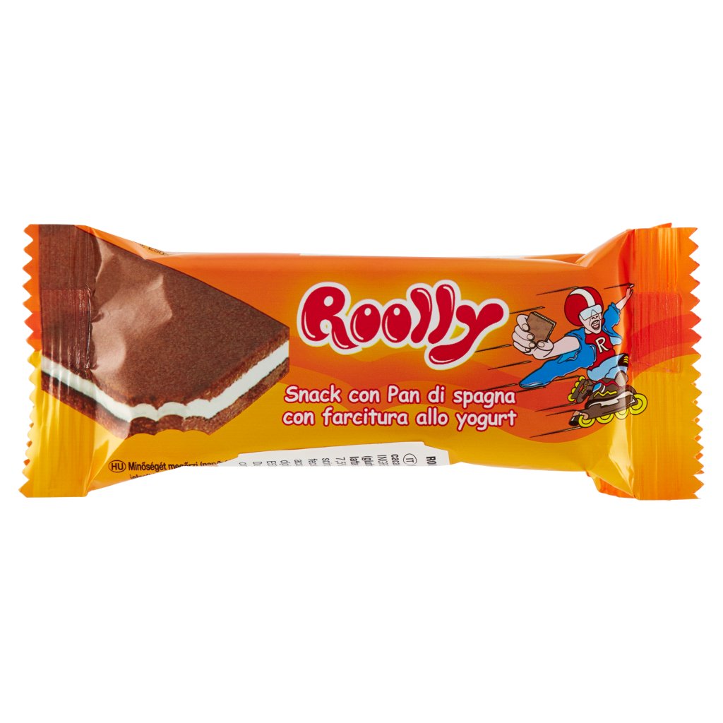 Roolly Snack con Pan di Spagna con Farcitura allo Yogurt 4 x 28 g