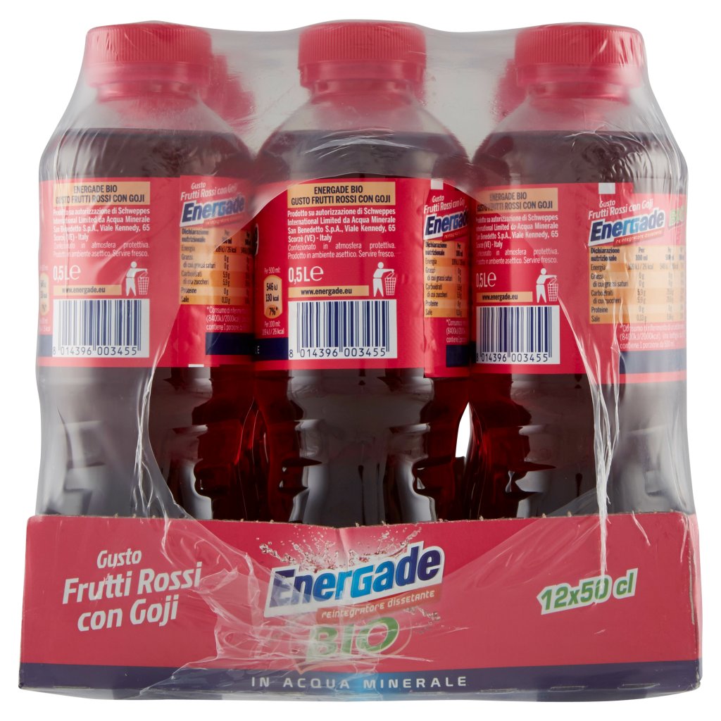 Energade Bio Frutti Rossi con Goji 0,5 l Conf. x 12