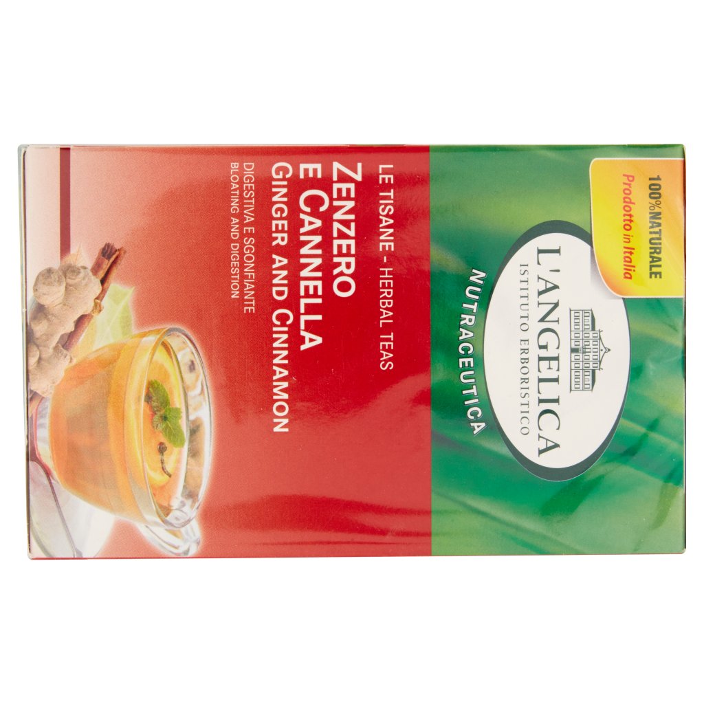 L'Angelica Nutraceutica le Tisane Zenzero e Cannella 20 Filtri