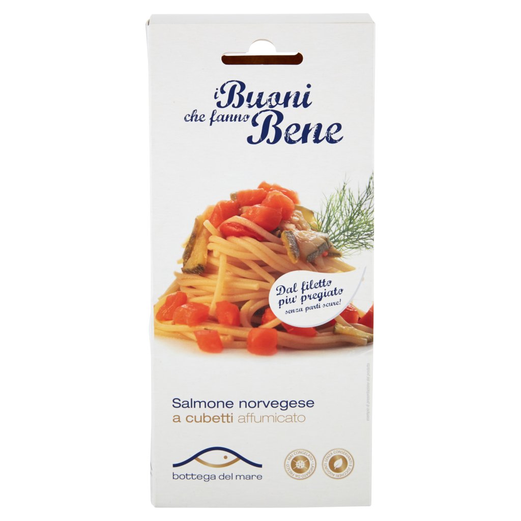 Bottega del Mare Salmone Norvegese a Cubetti Affumicato