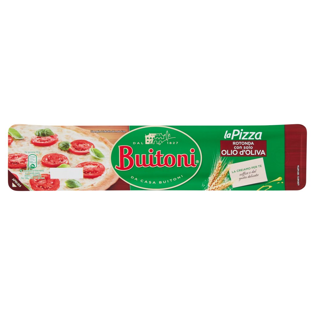 Buitoni La Pizza Rotonda con Solo Olio d'Oliva Pasta Fresca Stesa per