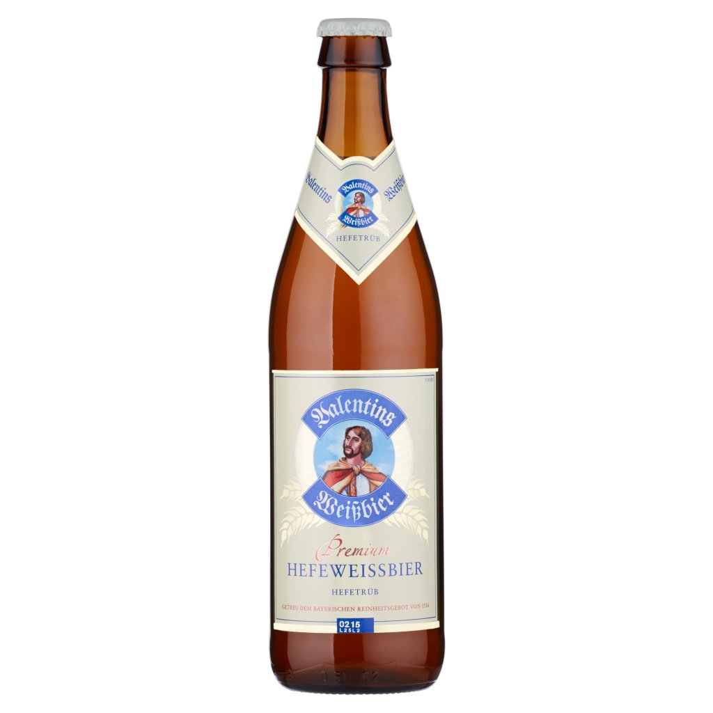 Valentins Weissbier Premium Hefeweissbier Hefetrüb 0,5 l