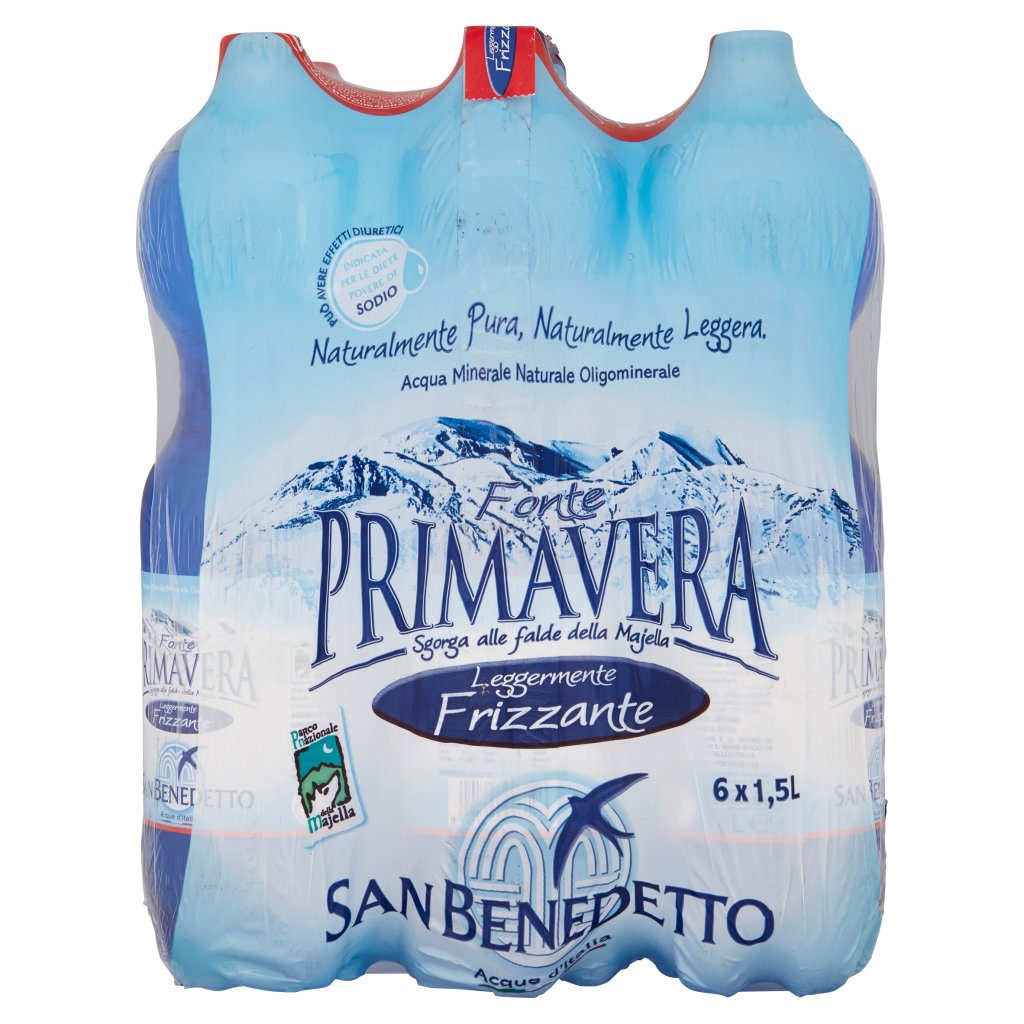 San Benedetto Fonte Primavera Leggermente Frizzante 6x1,5l