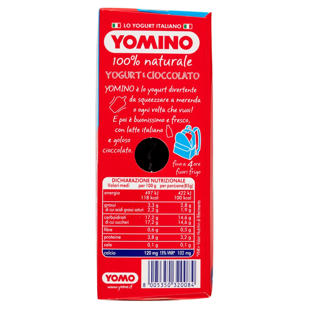 Yomino 100% Naturale Yogurt e Cioccolato 4 x 85 g