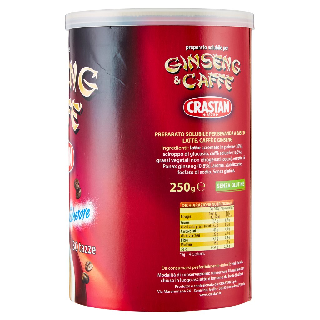 Crastan Preparato per Ginseng & Caffè da Zuccherare