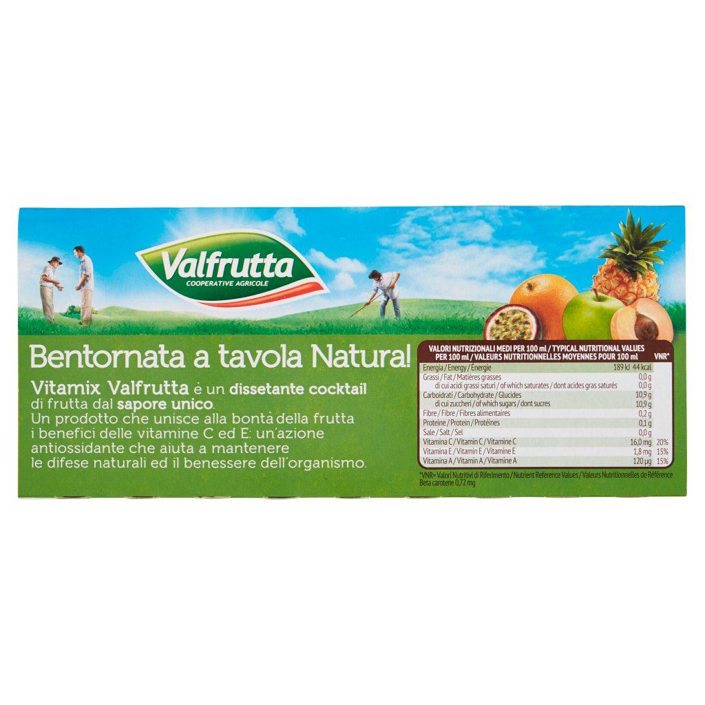 Valfrutta Vitamix Bevanda 3 x 200 Ml