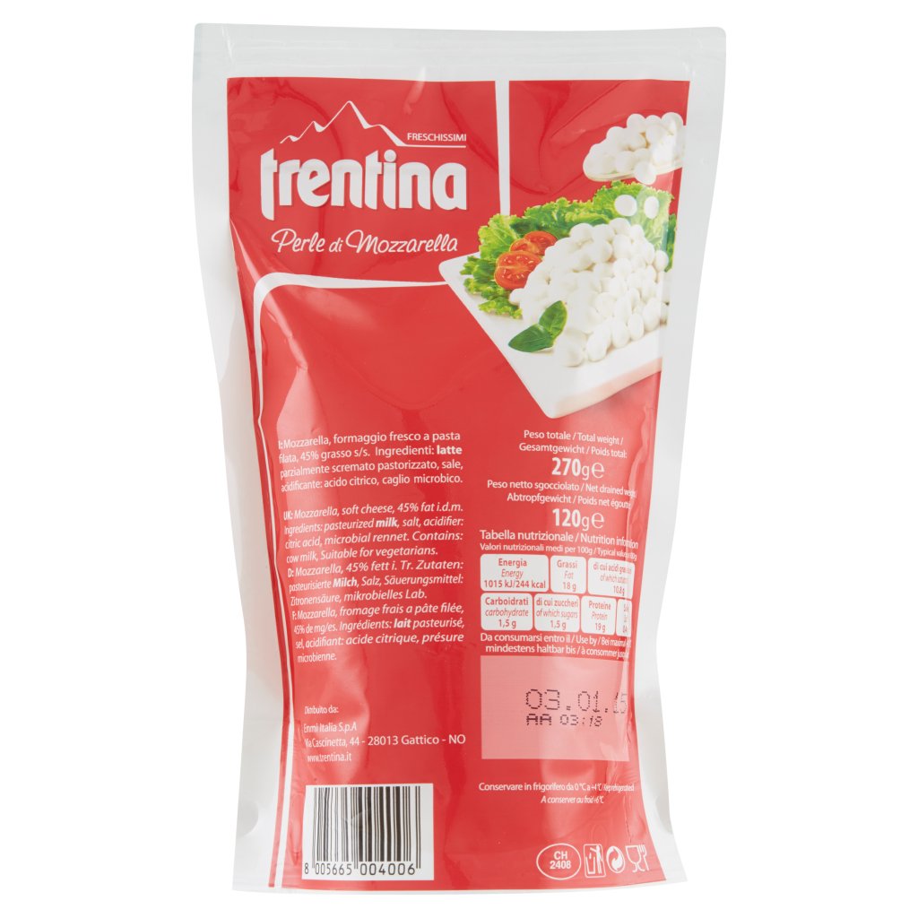 Trentina Perle di Mozzarella 120 g