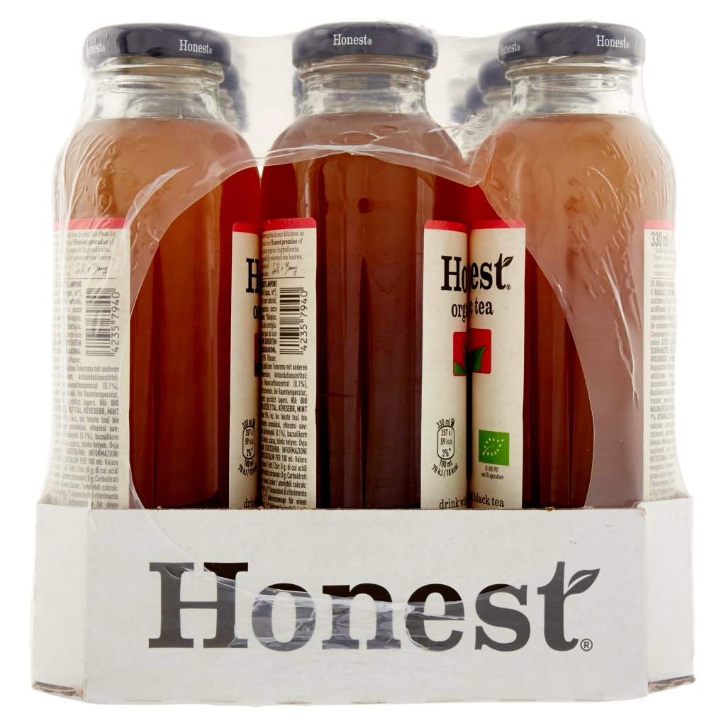 Honest Raspberry & Basil da 330 Ml (X12)