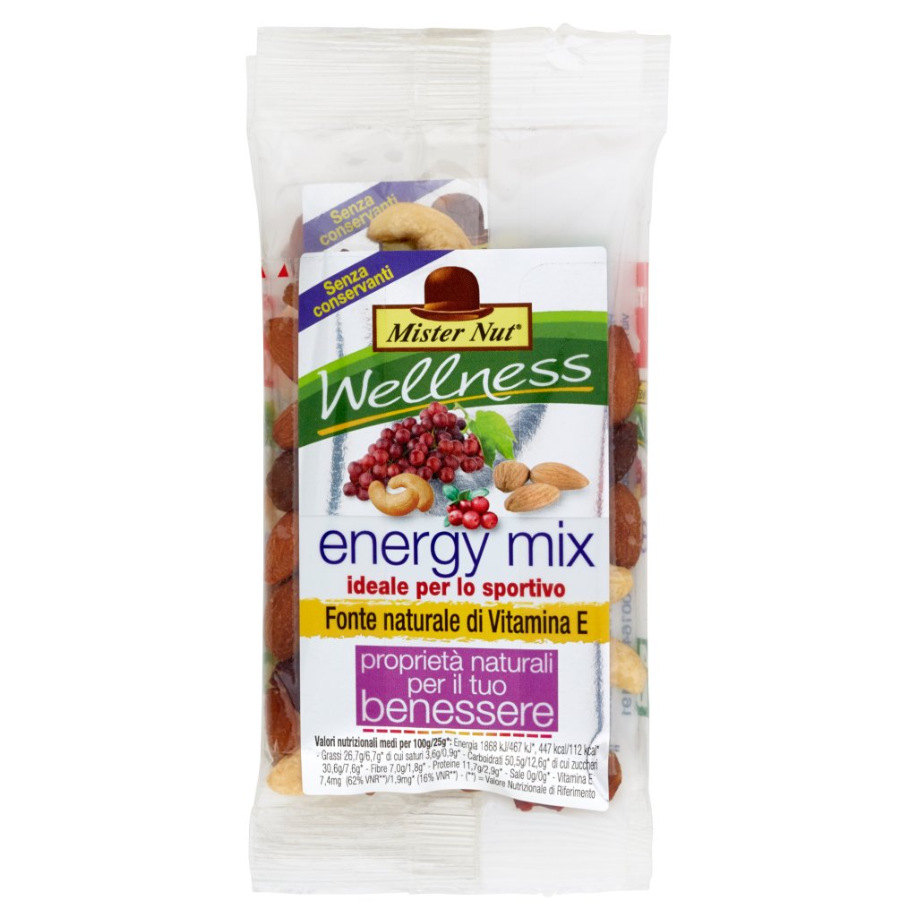 Mister Nut Wellness Energy Mix Multipack 4 x 25 g