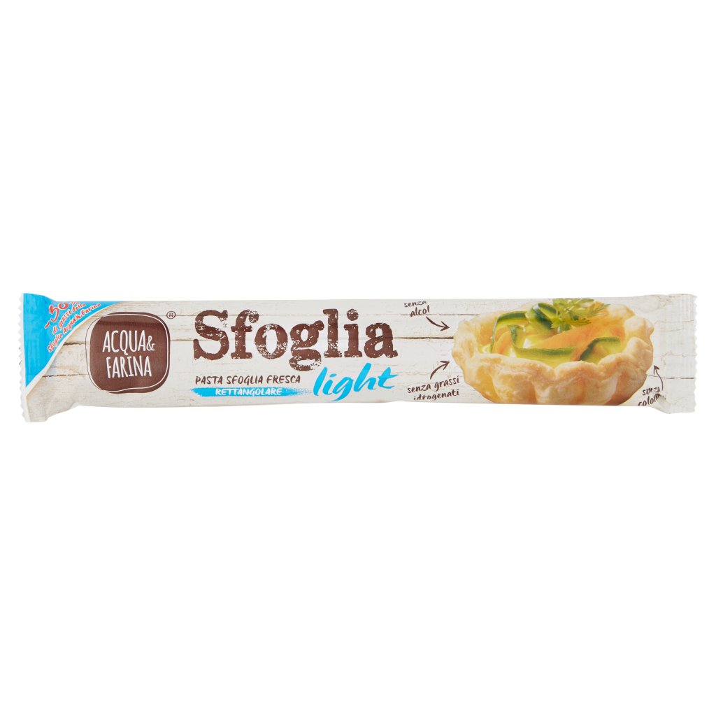 Acqua Farina Sfoglia Pasta Sfoglia Fresca Rettangolare Light Everli