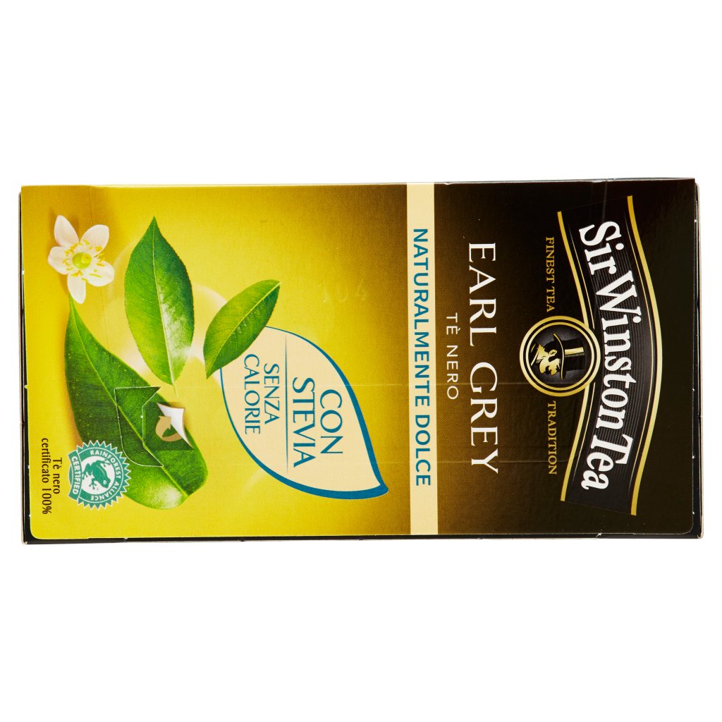 Sir Winston Tea Naturalmente Dolce Earl Grey Tè Nero 20 Bustine