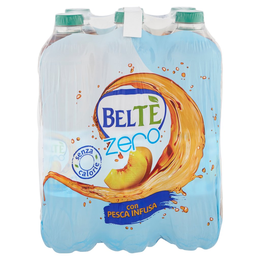 Beltè Zero , Bevanda Analcolica di Thè con Infuso di Pesca 1,5l x 6