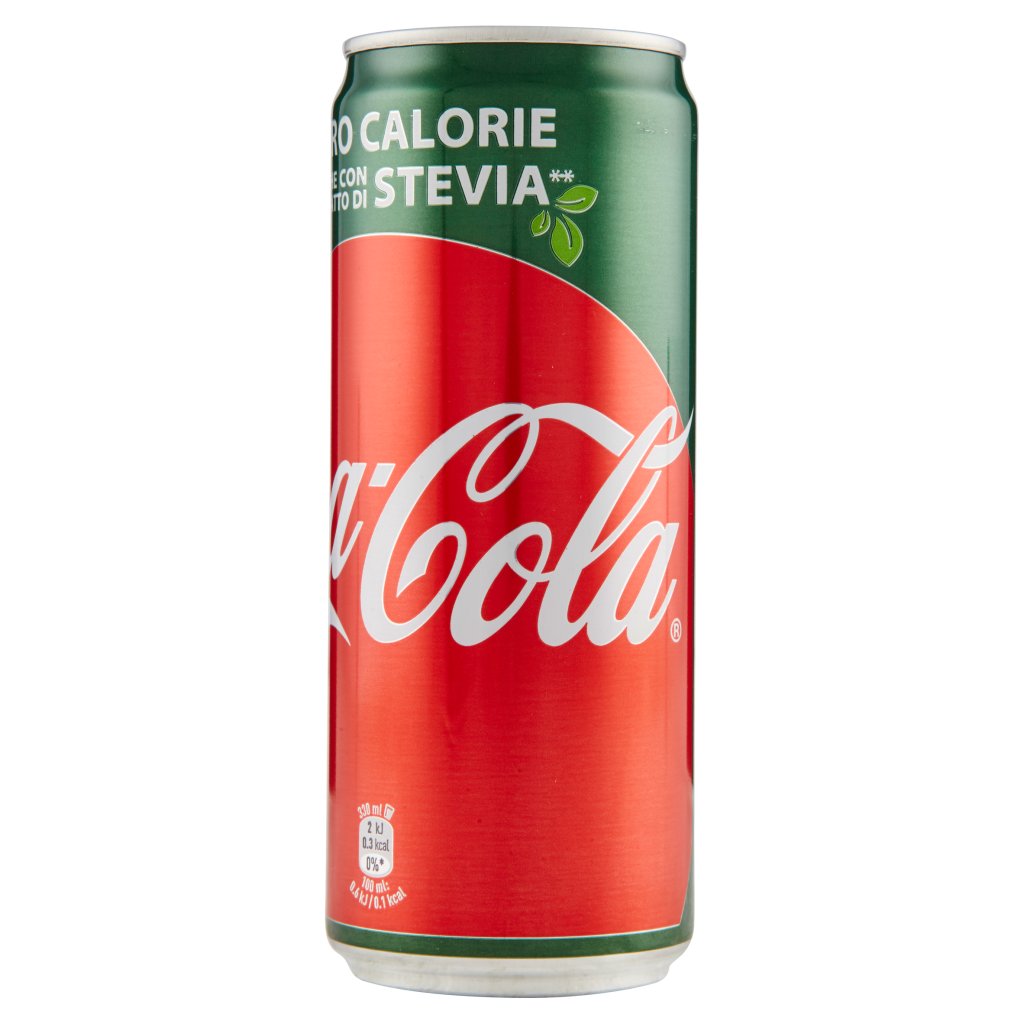 Coca Cola con Estratto di Stevia Zero Calorie