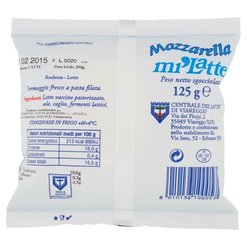 Mi'Latte Mozzarella 125 g