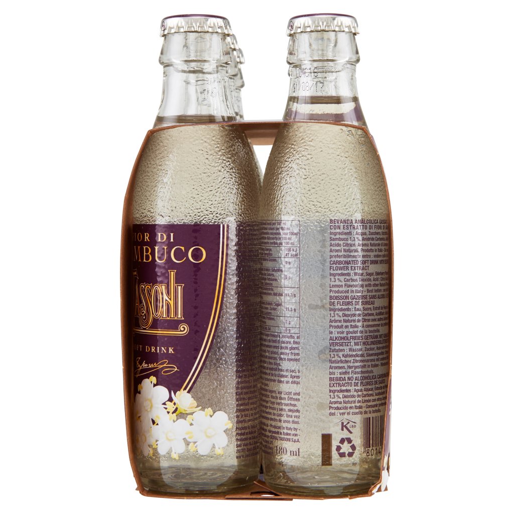 Tassoni Fior di Sambuco 6 x 180 Ml