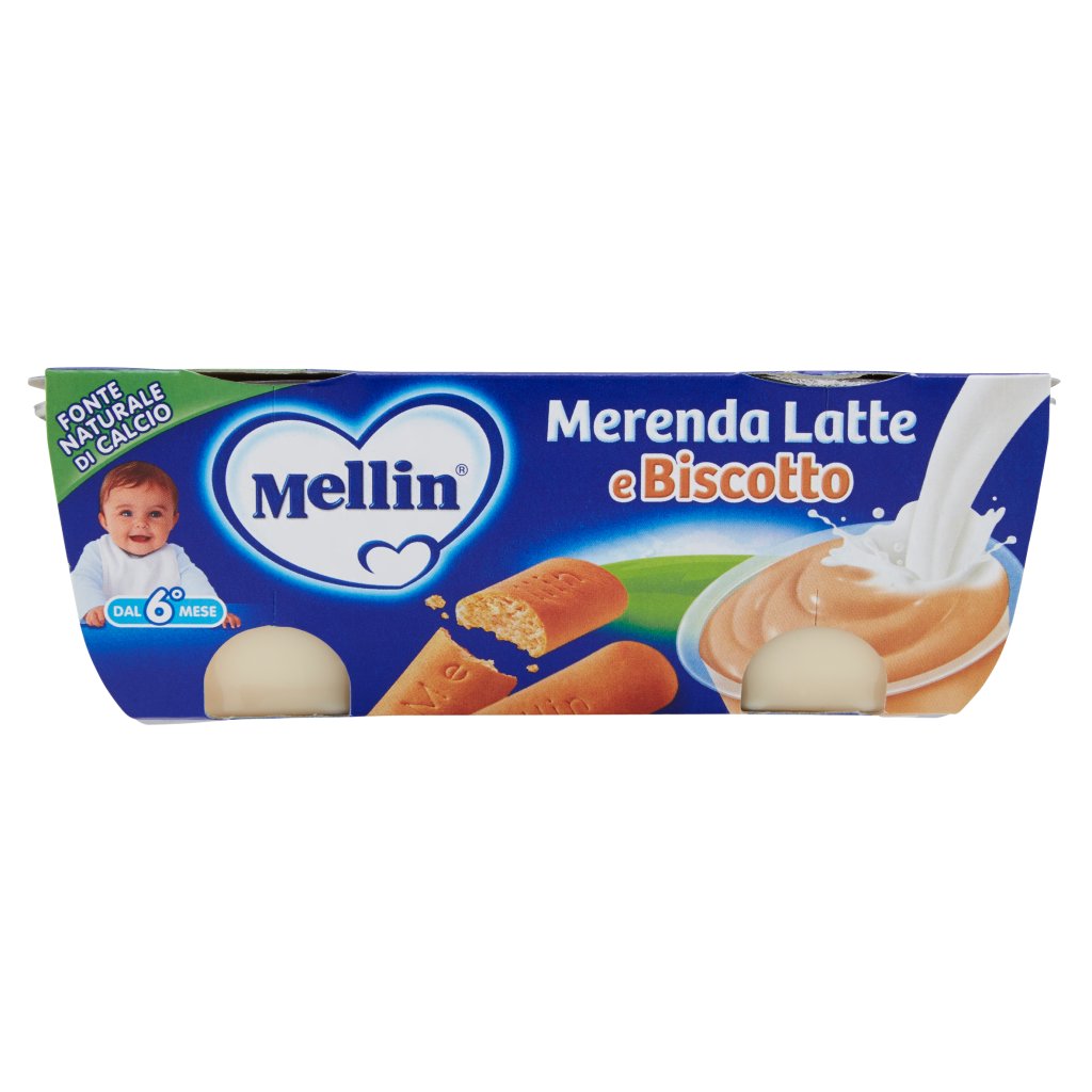 Mellin Merenda Latte e Biscotto 2 x 130 g