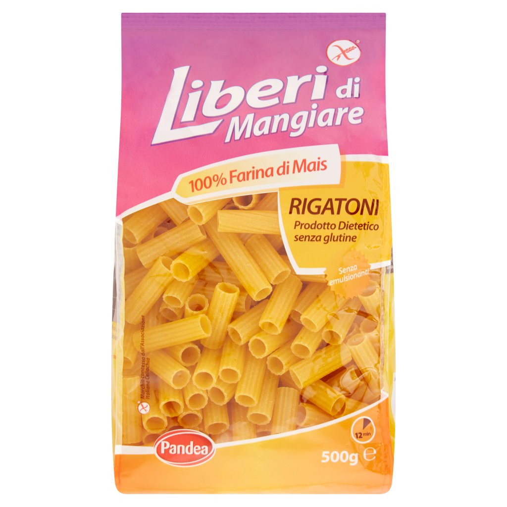 Liberi di Mangiare 100% Farina di Mais Rigatoni