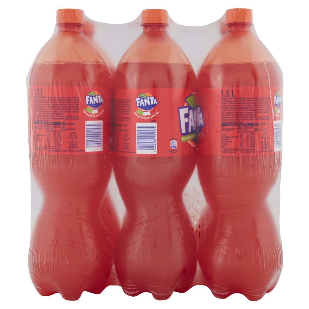 Fanta Arancia Rossa Bottiglia di Plastica