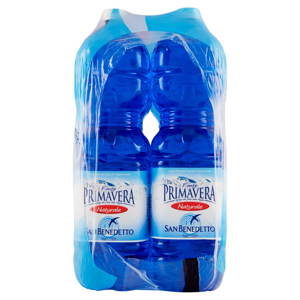 San Benedetto Acqua Minerale Naturale Oligominerale Fonte Primavera 6 x 2 l