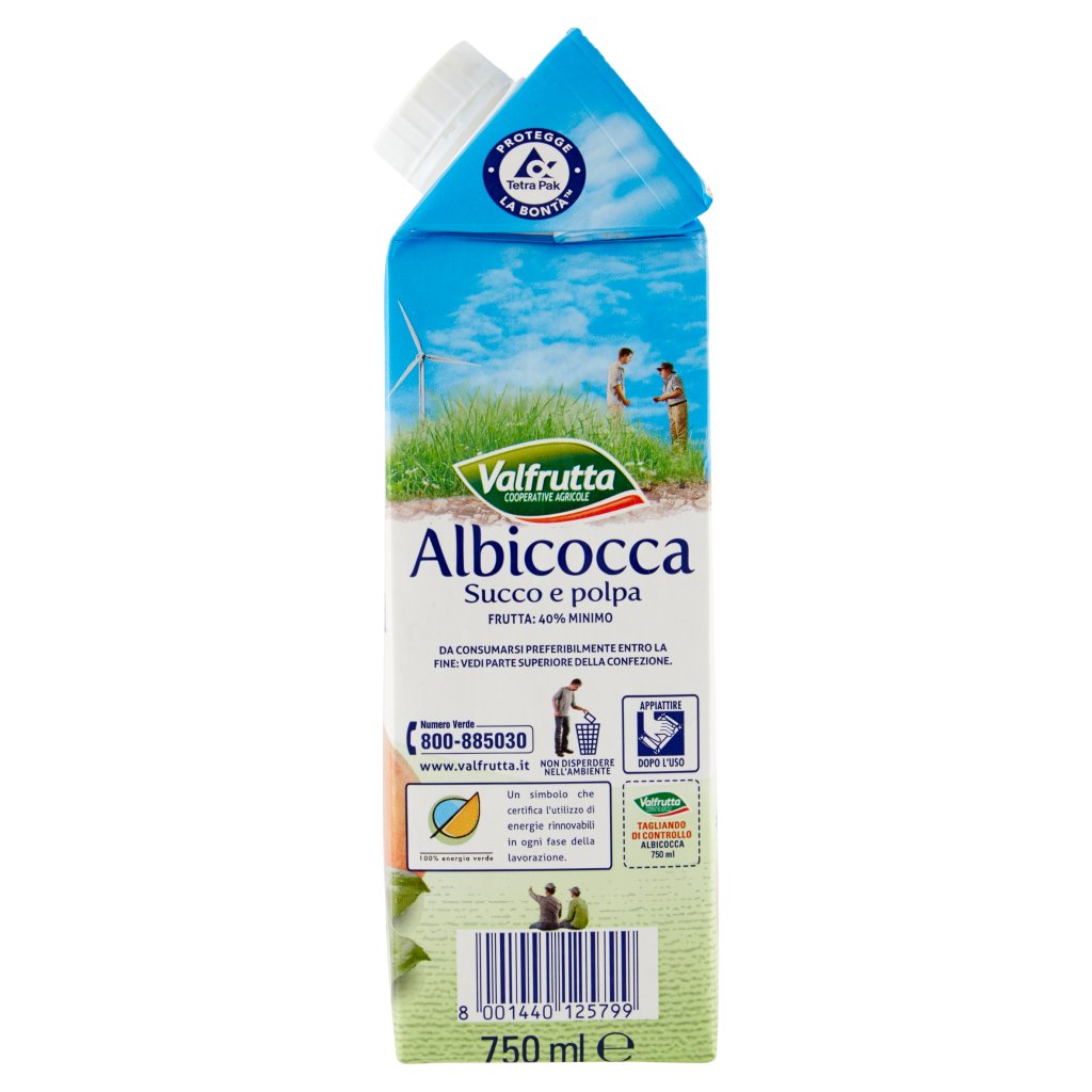 Valfrutta Albicocca Succo e Polpa