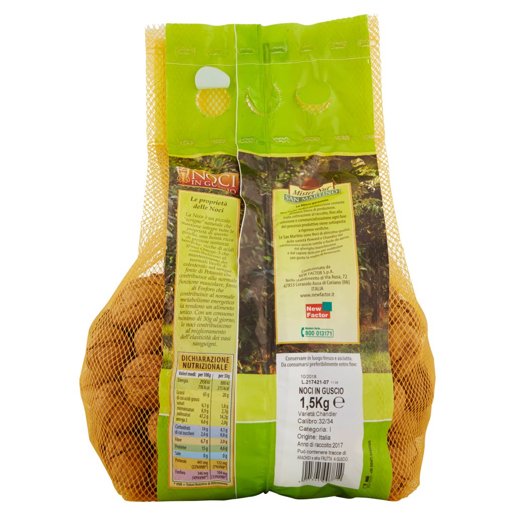 Mister Nut San Martino Noci in Guscio 1,5 Kg