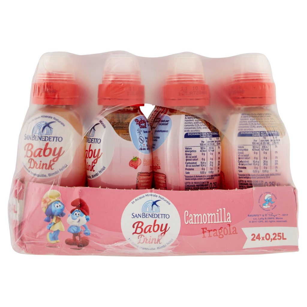 San Benedetto Baby Drink Fragola 0,25l Vassoio