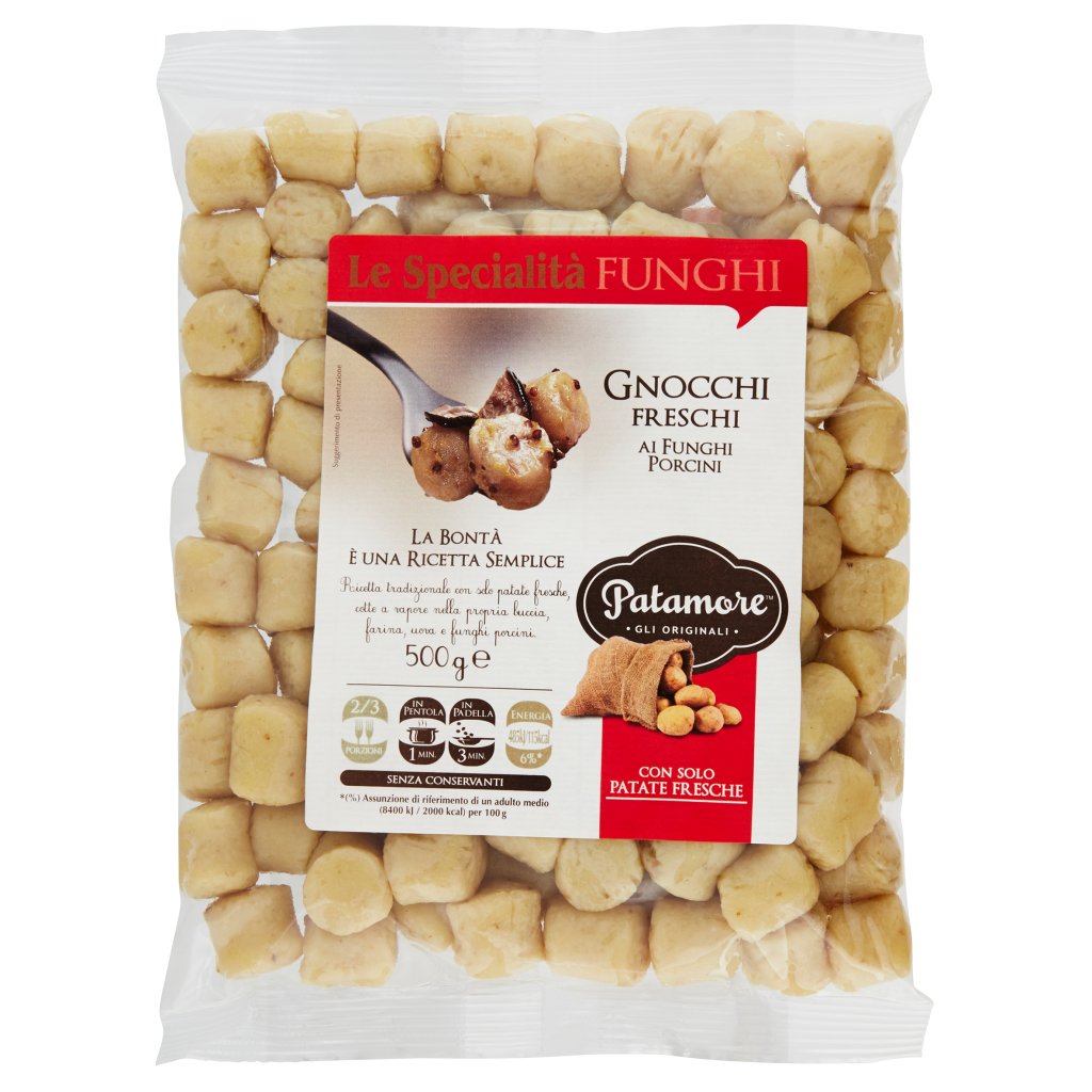 Patamore Le Specialità Gnocchi Freschi ai Funghi Porcini