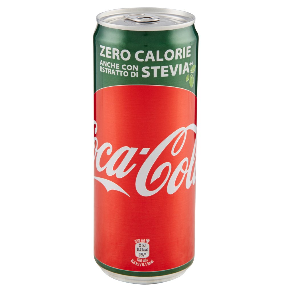 Coca Cola con Estratto di Stevia Zero Calorie