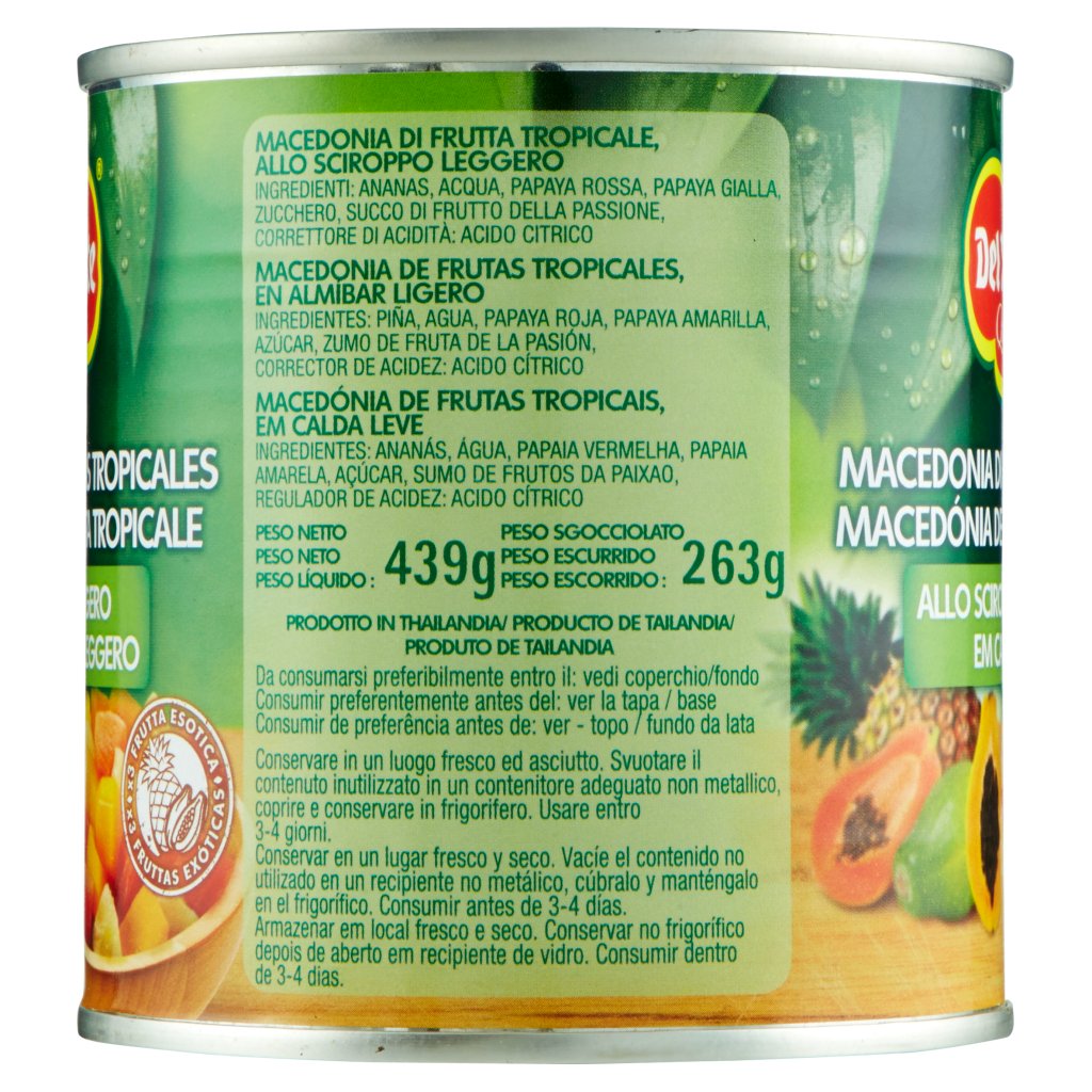 del Monte Macedonia di Frutta Tropicale allo Sciroppo ...