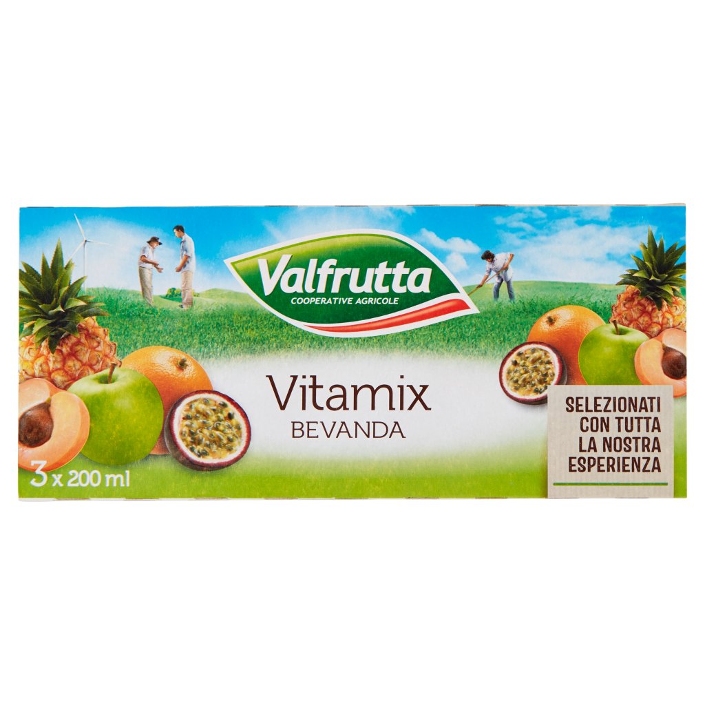 Valfrutta Vitamix Bevanda 3 x 200 Ml