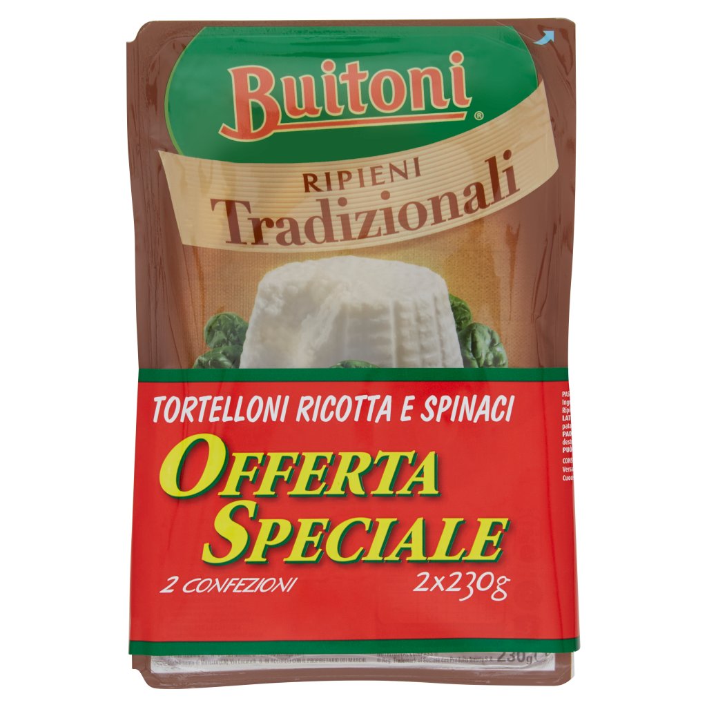 Buitoni Ripieni Tradizionali Tortelloni Ricotta e Spinaci Pasta Fresca ...