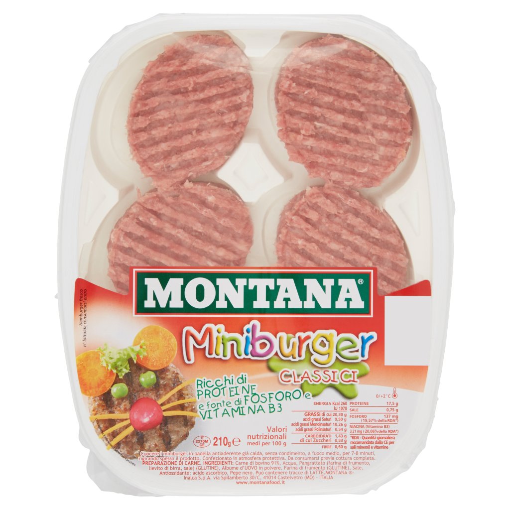 Montana Miniburger Classici 6 x 35 g