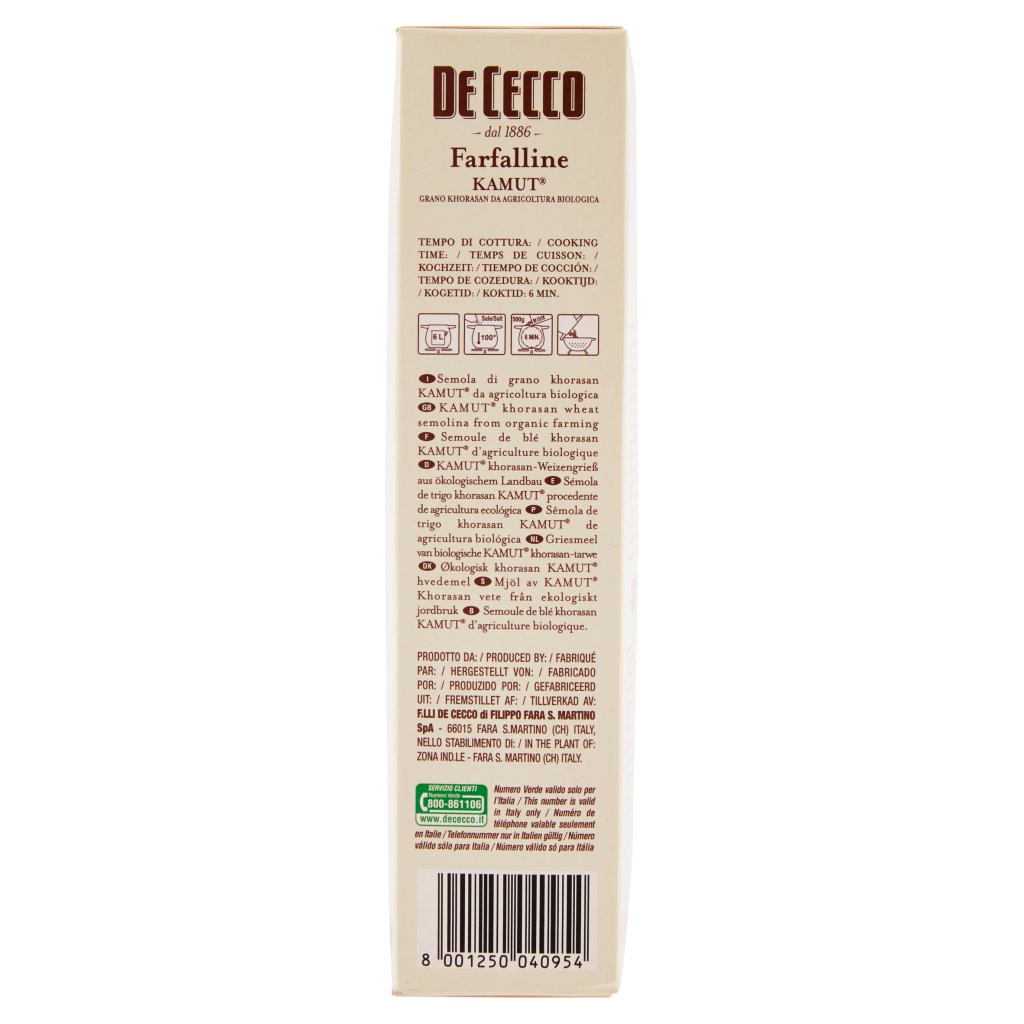 De Cecco Kamut Farfalline N° 95