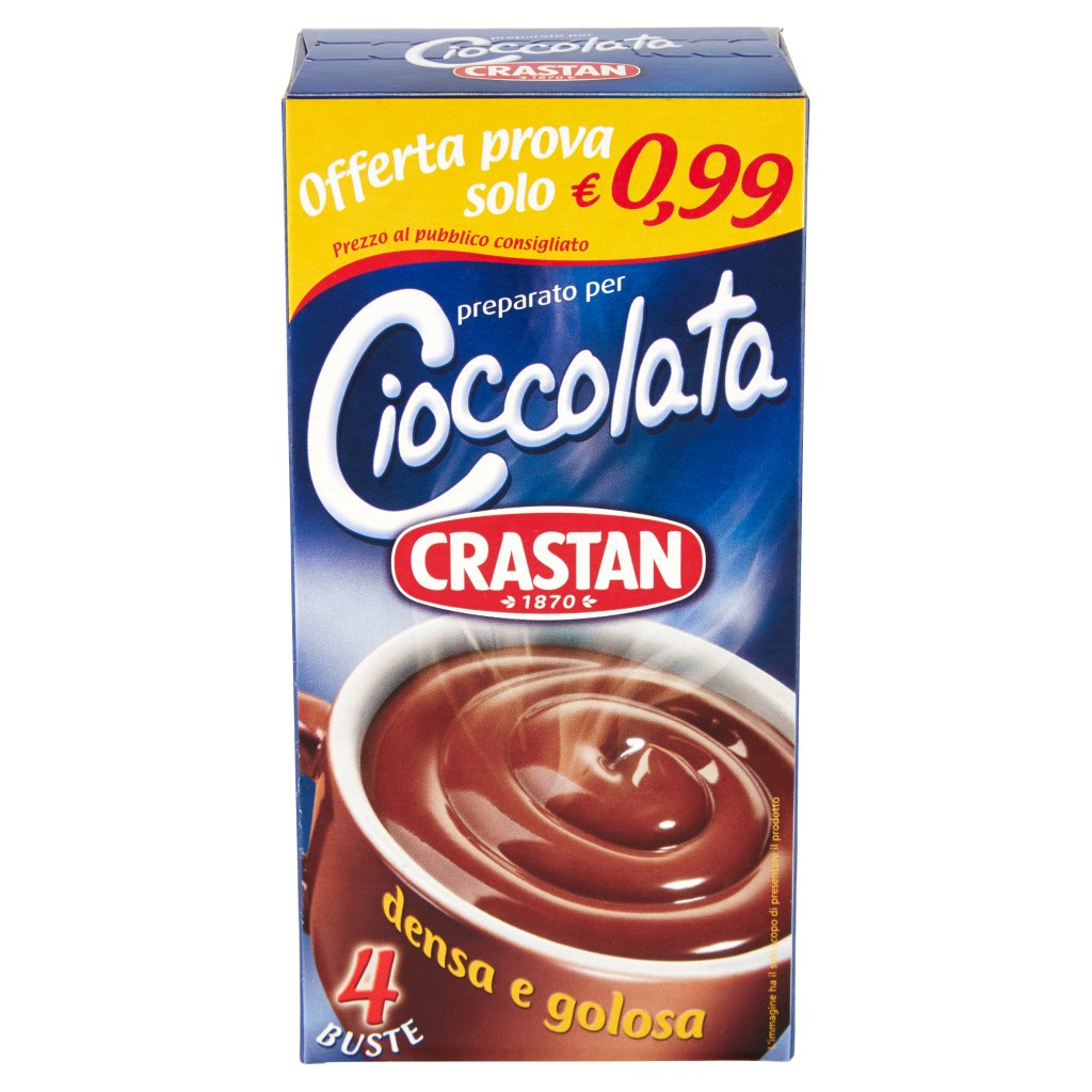 Crastan Preparato per Cioccolata 4 x 25 g