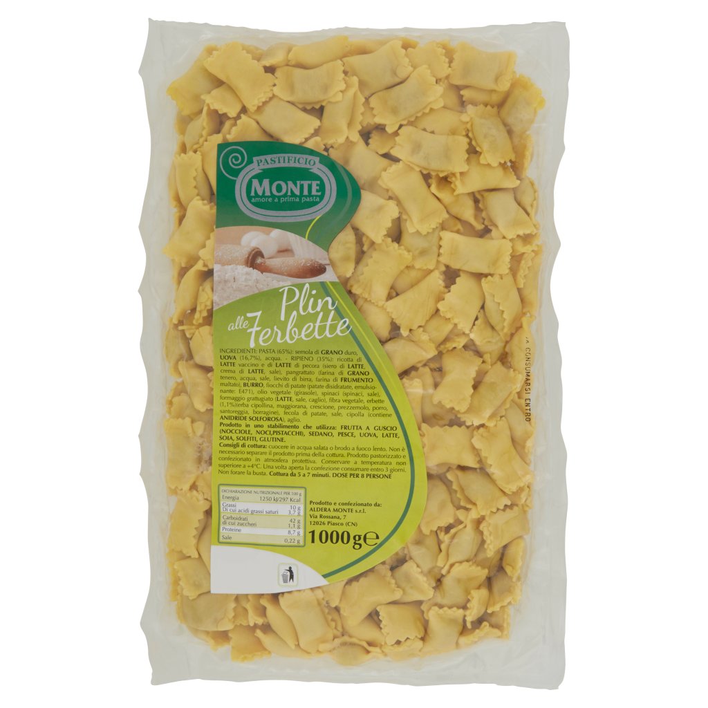 Pastificio Monte Ravioli del Plin alle 7 Erbette