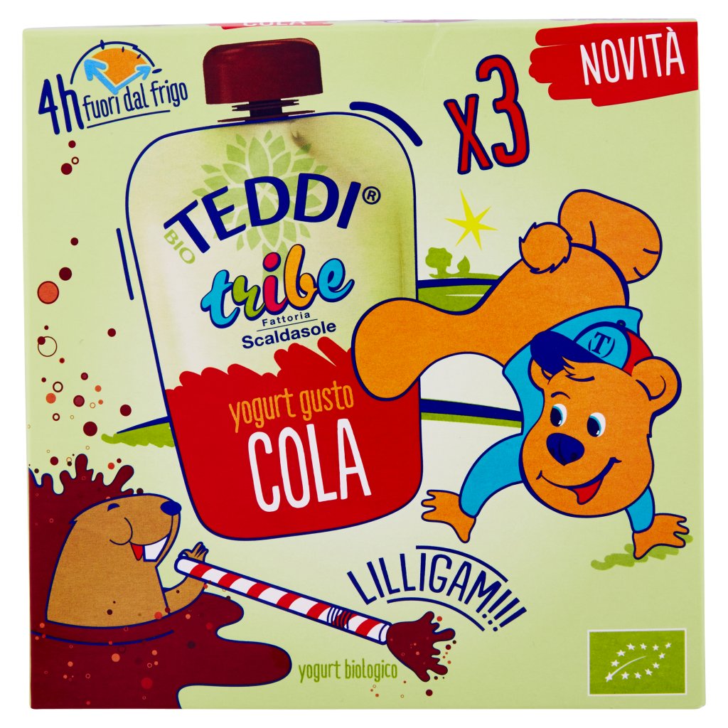 Teddi Bio Tribe Yogurt Gusto Cola 3 x 85 g